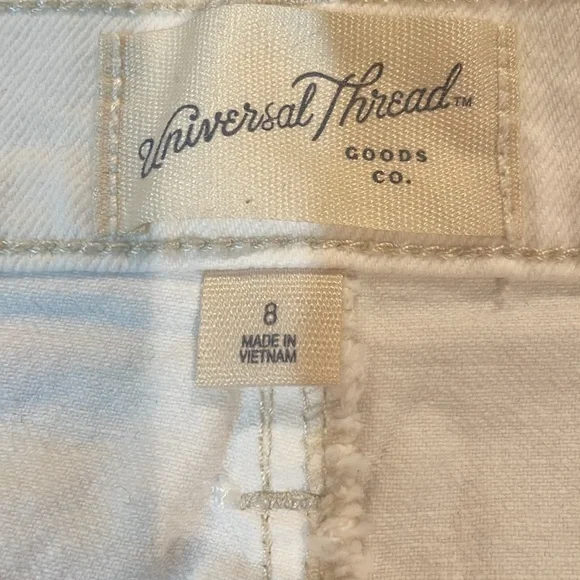 UNIVERSAL THREAD WHITE DENIM SKIRT - Picture 10 of 11